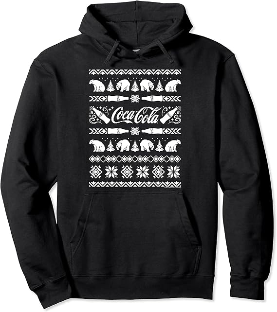 CocaCola Polar Bear Christmas Sweater Style Pullover